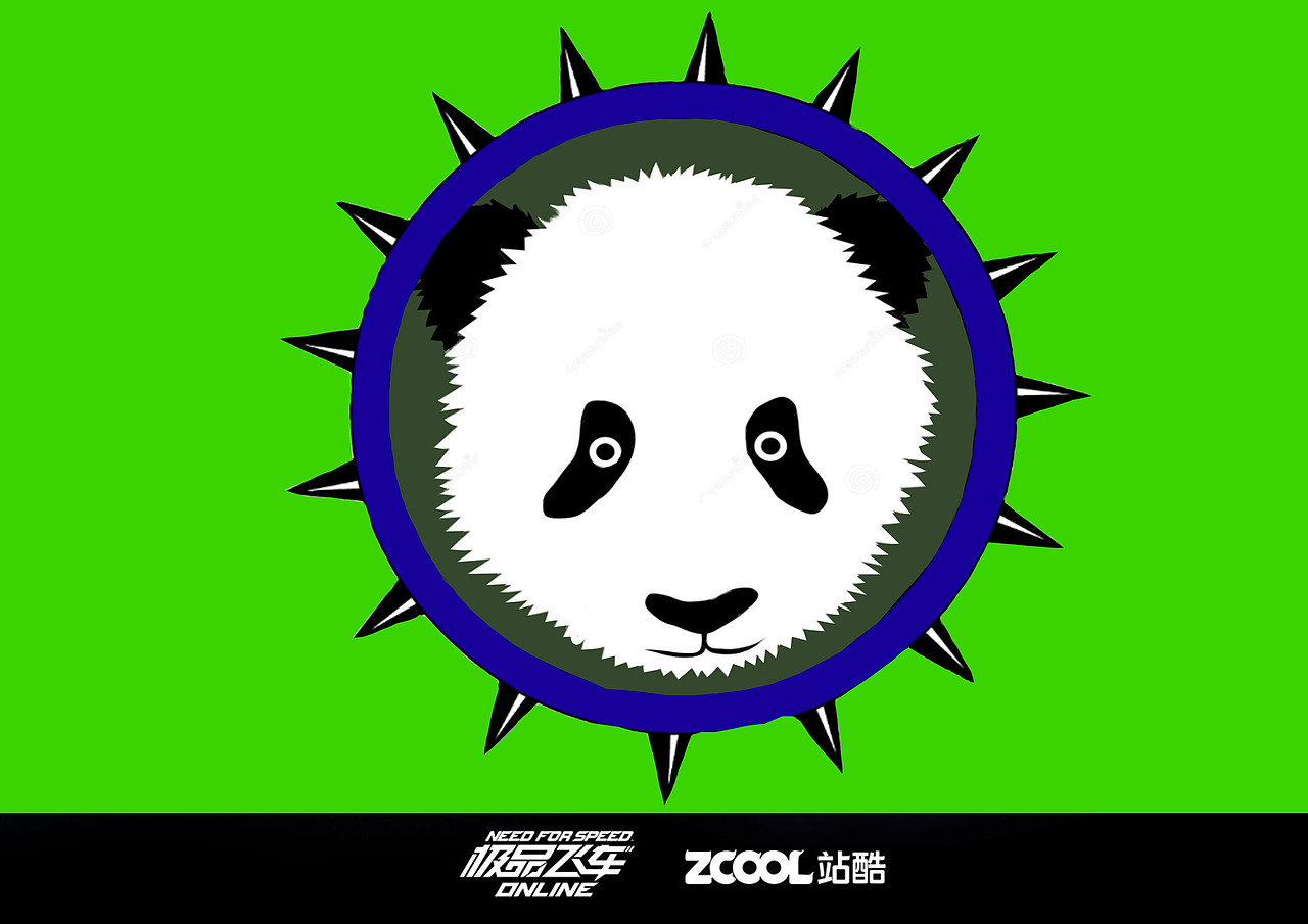 极品飞车OL——大熊猫车贴（图ZODY5NzcyMTI=） - 图案 - 站酷设计师大鱼老师原创素材 - 站酷ZCOOL