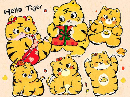 虎年商业插画设计