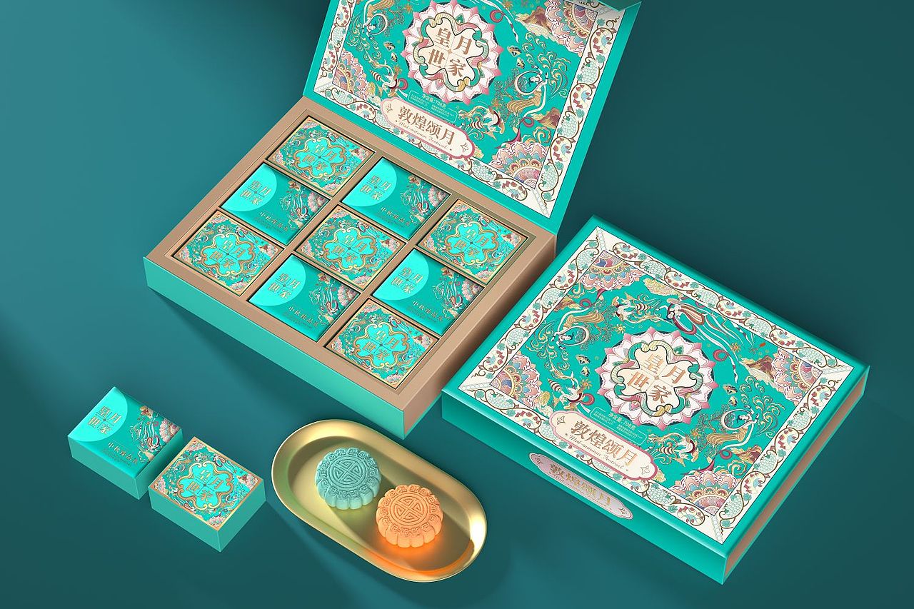 广州巨灵:皇月世家2022月饼礼盒包装设计