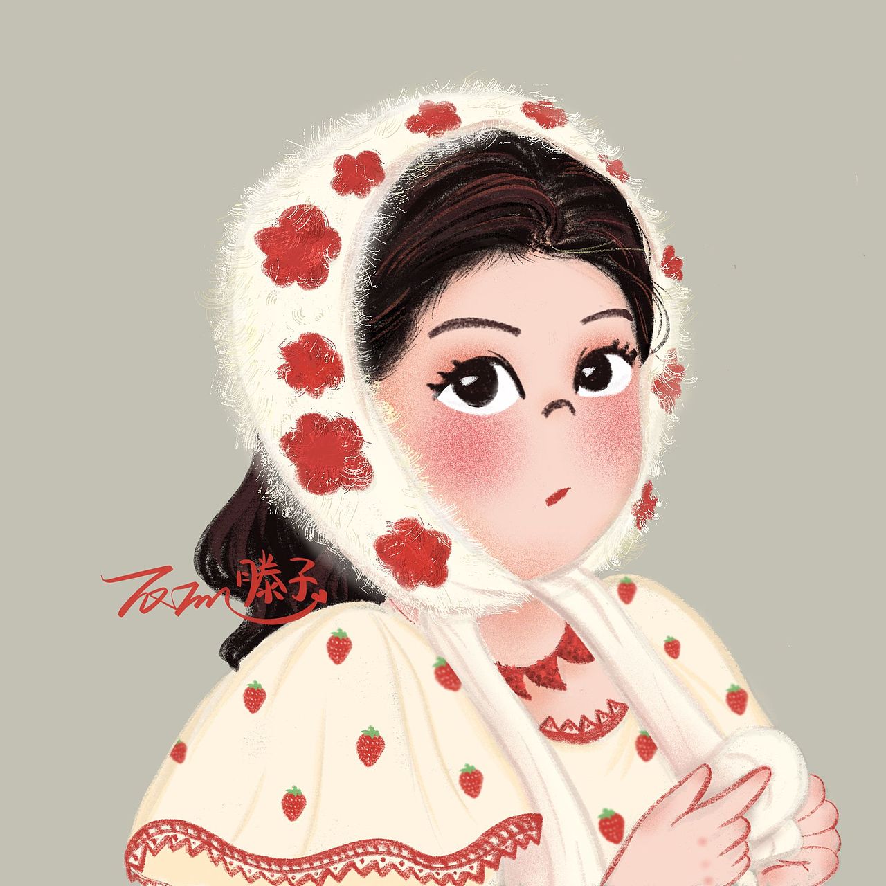 谭松韵q版形象设计/插画