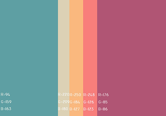 网页配色方案收集(素材)|其他|其他|糖果色诺诺 - 原创作品 - 站酷
