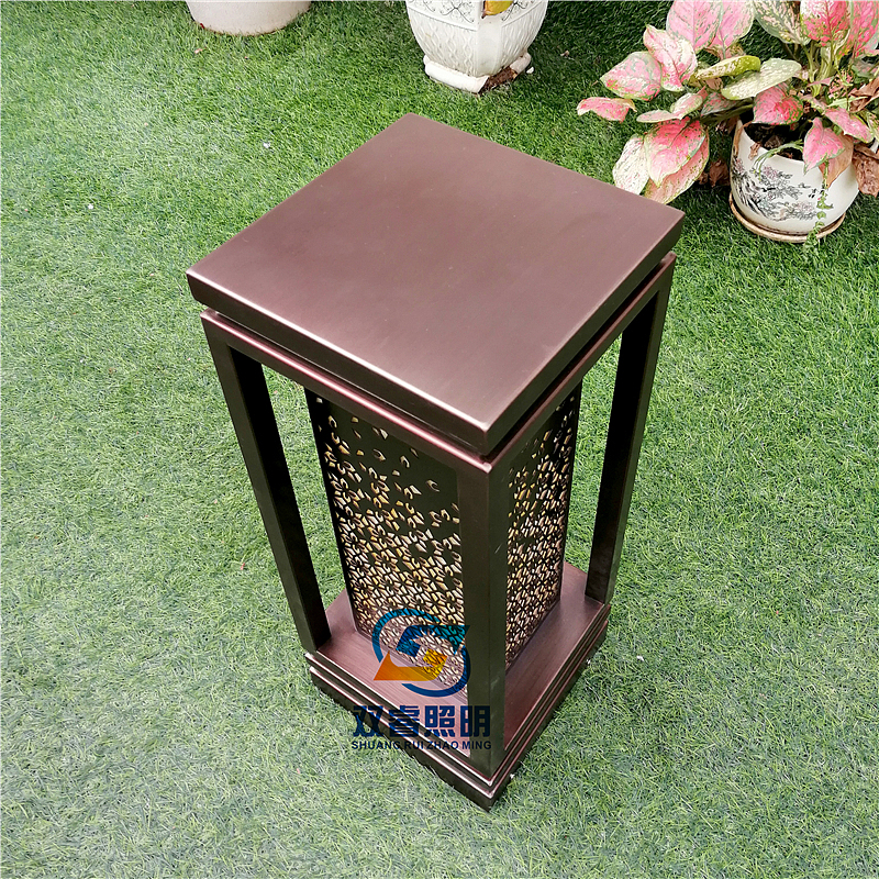 中式古铜色草坪灯景观柱灯仿云石草坪灯镀铜拉丝立柱灯（图ZMjAxOTA4NDYw） - 其他工业/产品 - 站酷设计师双睿景观原创素材 - 站酷ZCOOL