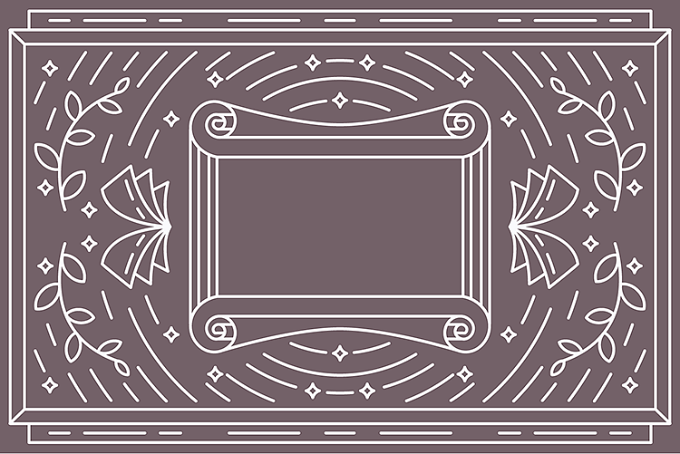 线条高档雕刻纹理欧式花纹会员VIP婚礼酒店卡片设计