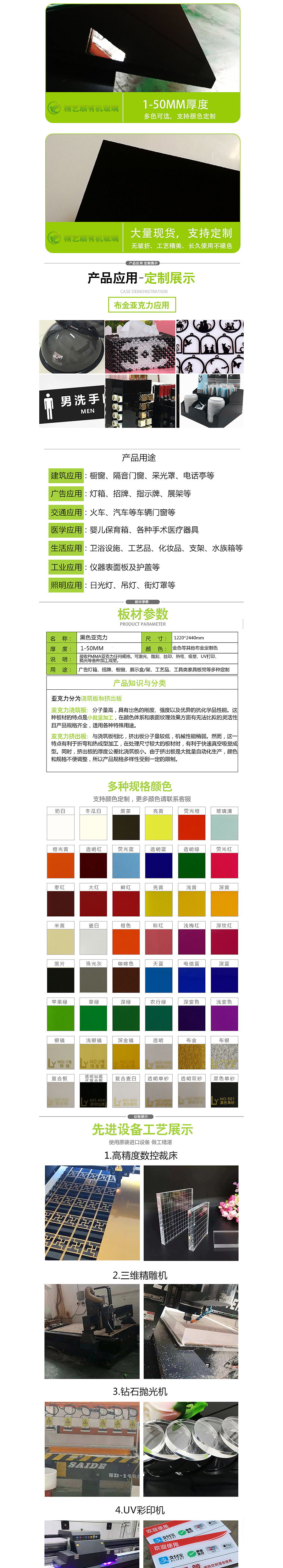 淘宝详情-亚克力板详情