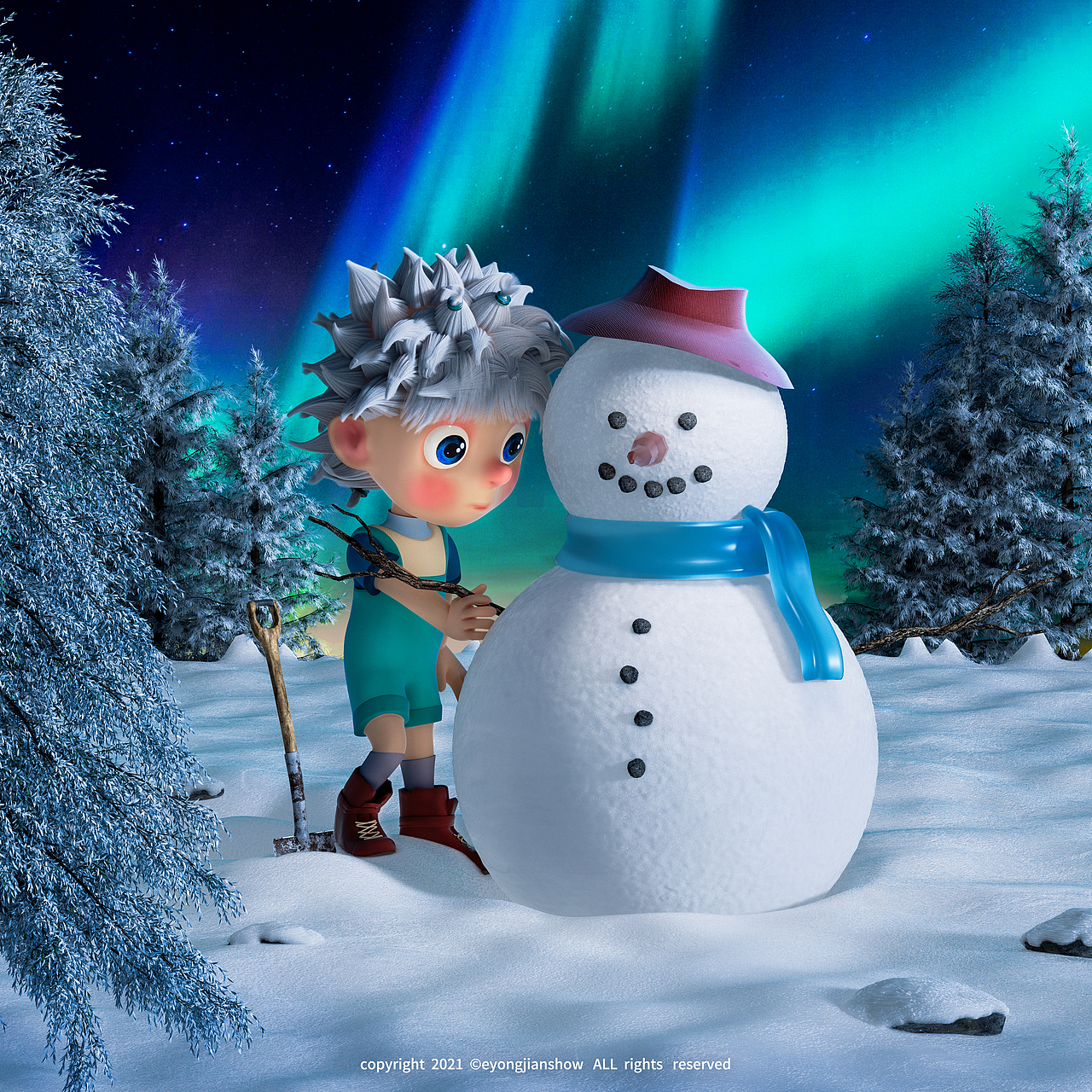 C4D #Frozen dream