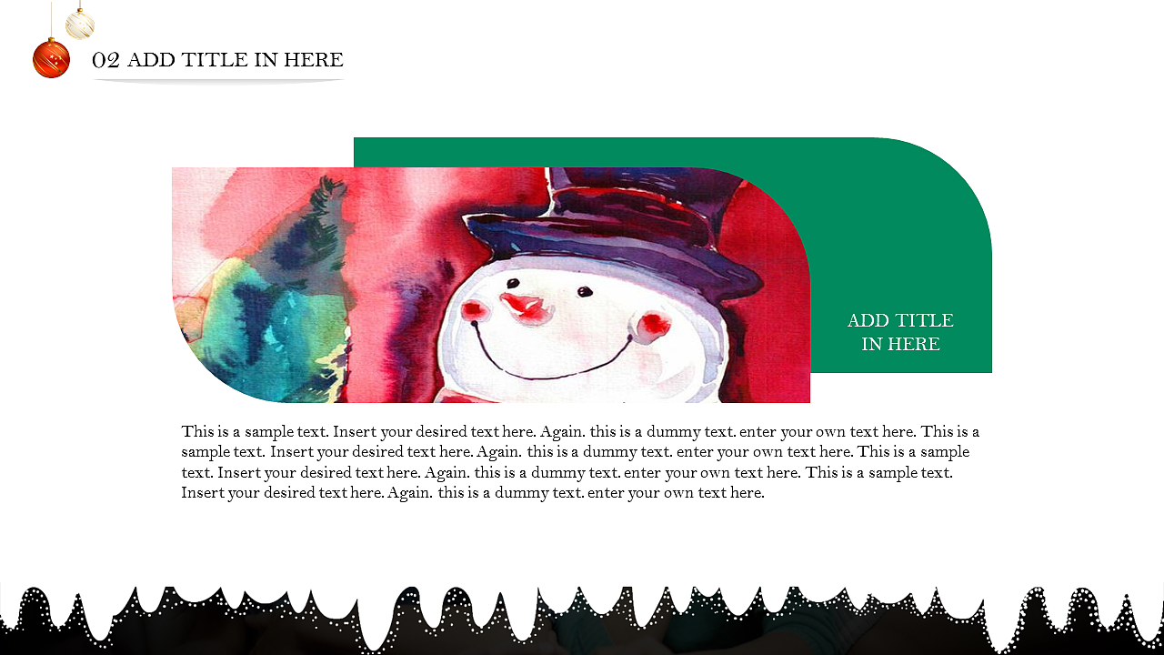 【红茶】圣诞商务PPT模板