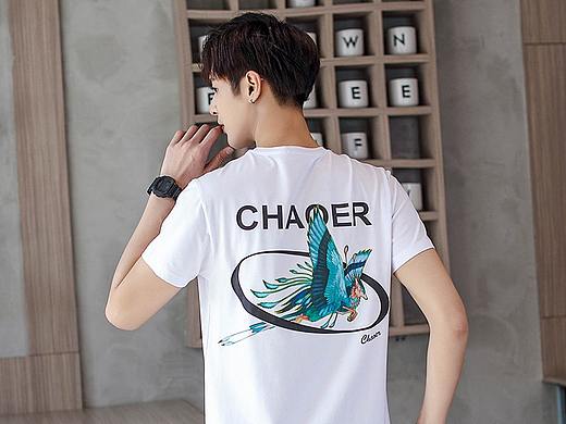 T2111：冰瓷棉汗衫（男款、飞鸟印花）（个人主页-ZNTE5NzkzNjA=） - 休闲/流行服饰 - 站酷设计师潮迩Chaoer原创素材 - 站酷ZCOOL