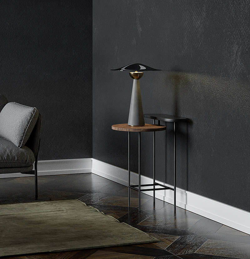 亚弧台灯 | 清水混凝土轻奢艺术设计（图ZMjcyMDA2NjMy） - 生活用品 - 站酷设计师觉一FONE原创素材 - 站酷ZCOOL