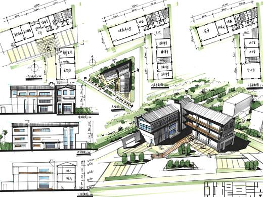 建筑快题设计（彩色）