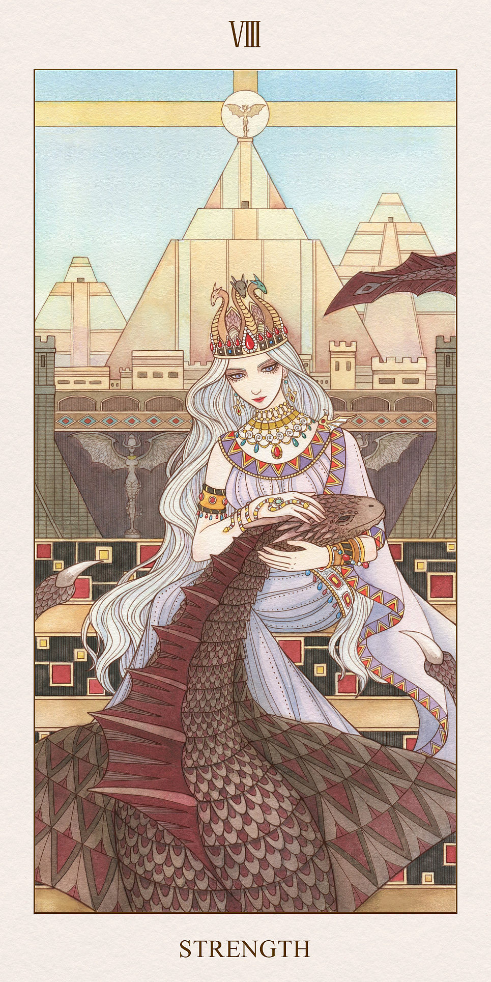 冰与火之歌的塔罗牌,根据书里的形象来创作的,也有参考权游的人物设计