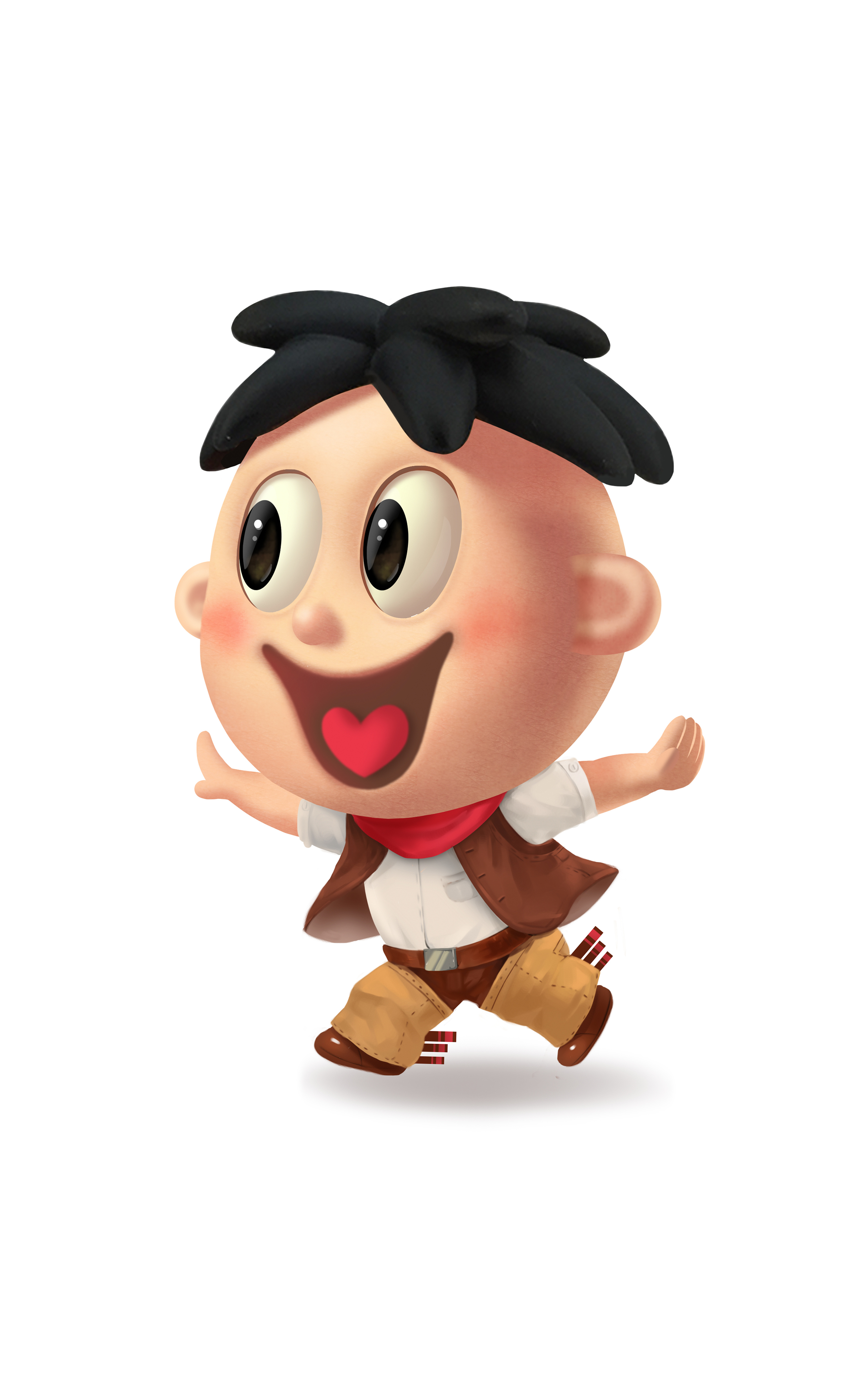 手绘旺仔大合集ps绘制