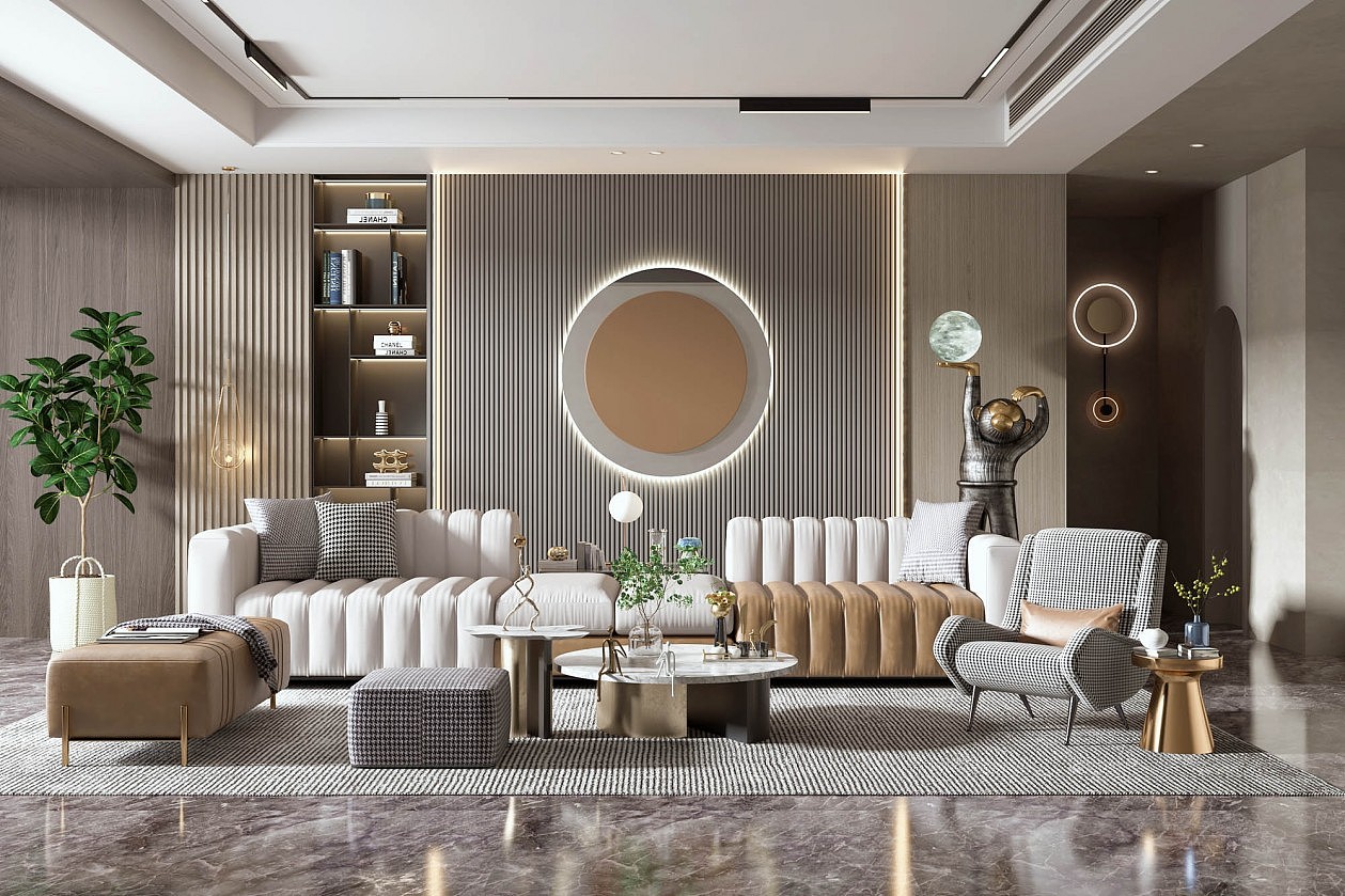 现代客厅.灰色系列