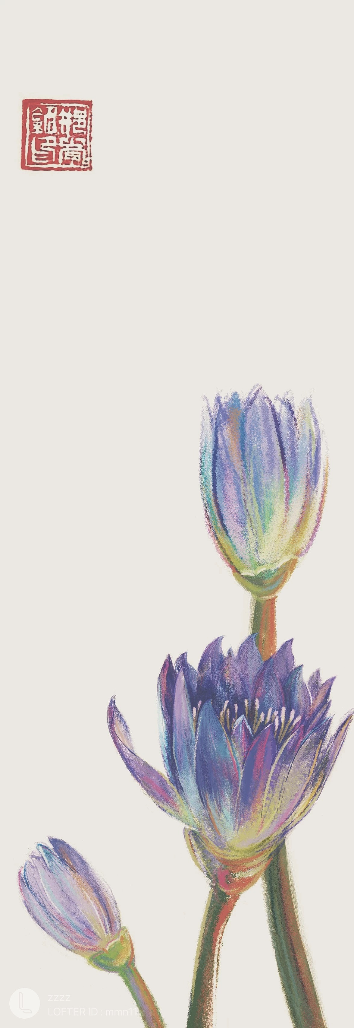 爱莲说  花瓶里的莲花