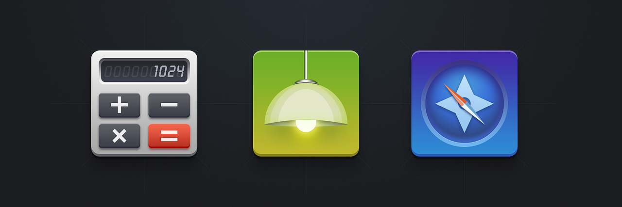 计算器 吊灯 浏览器 icon-练习（图ZNjY1NDY4MTY=） - 图标 - 站酷设计师李春露原创素材 - 站酷ZCOOL