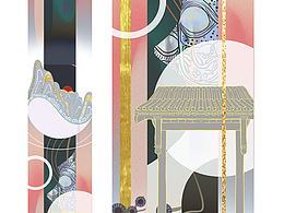 插画 | 雪顶松山