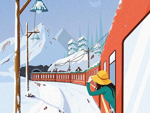 二十四节气-大雪（个人主页-ZNDEzOTAxNjA=） - 创作习作 - 站酷设计师开花的豆芽菜原创素材 - 站酷ZCOOL