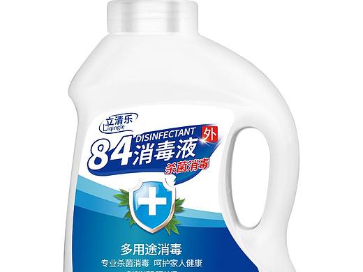 84消毒液包装设计