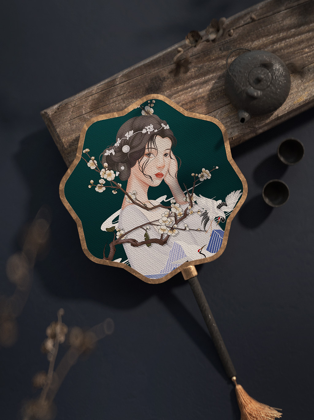 插画练习《四季》-仿花西子风（图ZMjU1NDI5Mzky） - 创作习作 - 站酷设计师灵妹原创素材 - 站酷ZCOOL