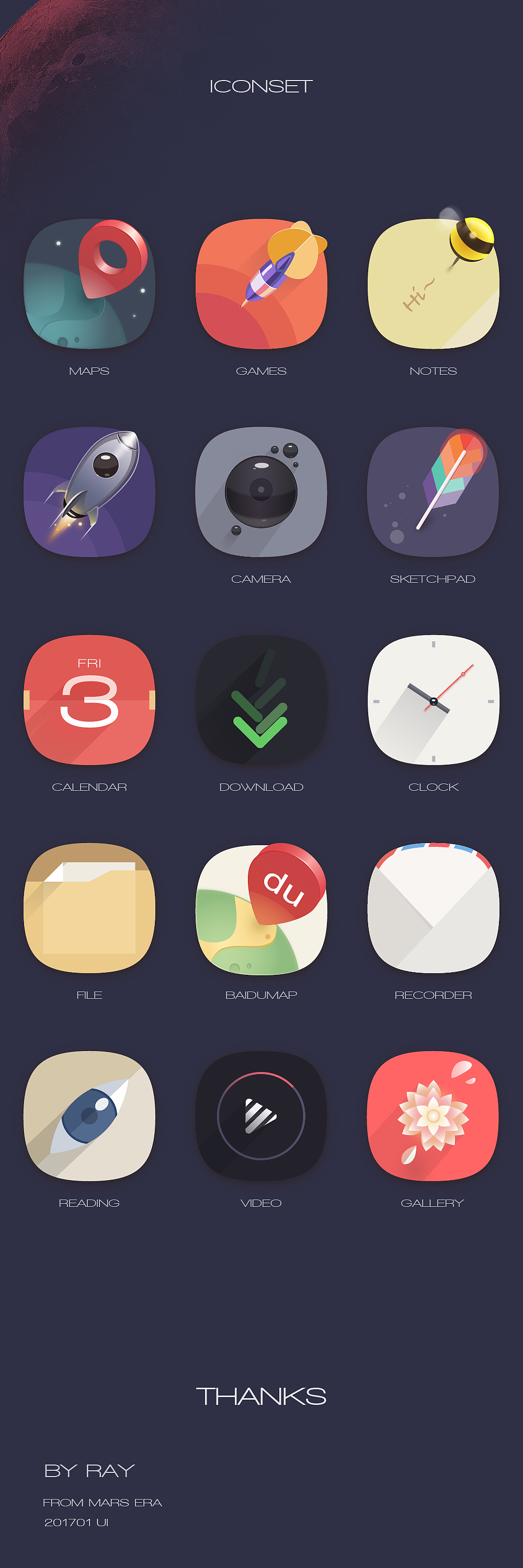 MIUI,扁平分格主题小图标，ICON（图ZNzExOTg1MDA=） - 主题/皮肤 - 站酷设计师Ray3377原创素材 - 站酷ZCOOL