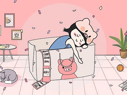 精致的猪精女孩阿布