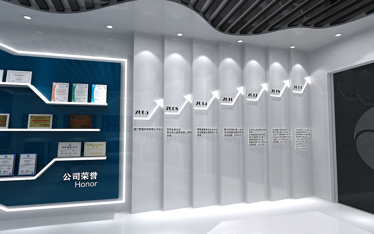 聚智科技展厅 效果图设计 3D设计（图ZMjA5MTE2OTk2） - 其他三维 - 站酷设计师设计狮Ming原创素材 - 站酷ZCOOL