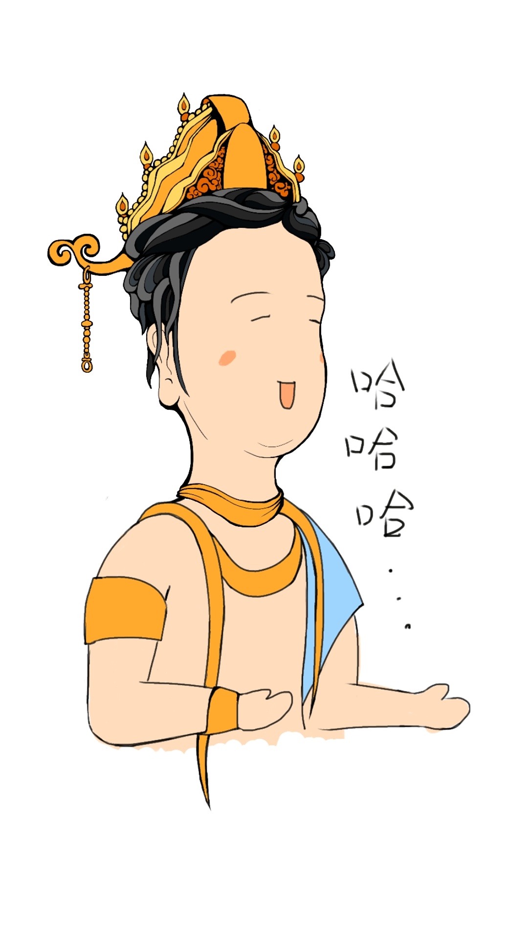 自在观音彩塑形象再设计