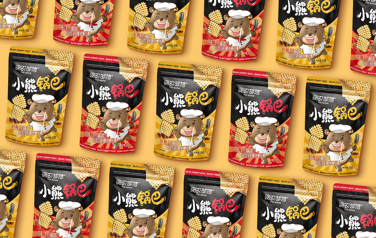 包装设计 | 小熊锅巴