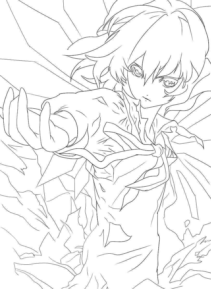 卡通动漫人物勾线练习13