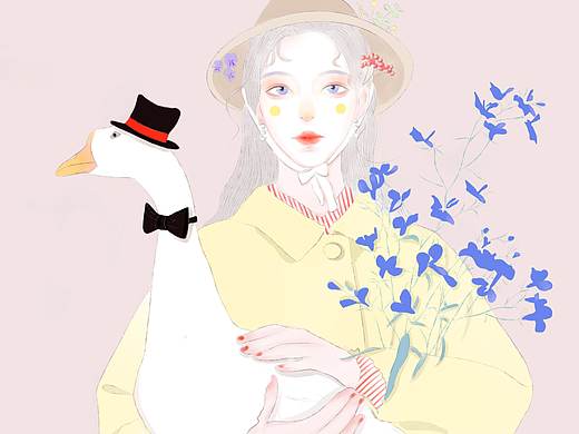 《女孩系列》——鹅之梦    原创（可商业约稿）