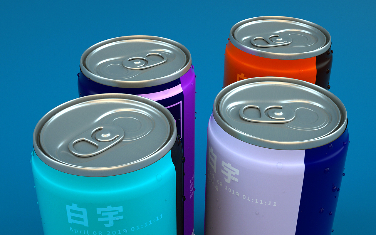 C4D练习-易拉罐建模