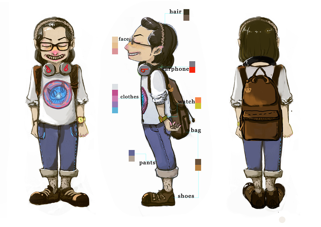 领着嘟子动画人物设定