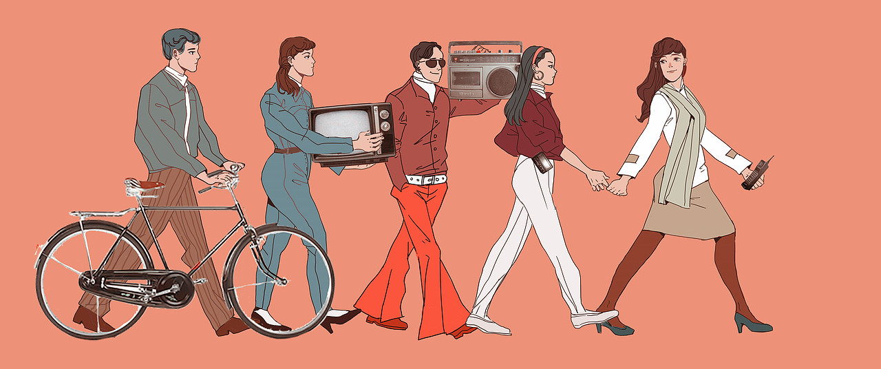 年代人物怀旧（图ZMTI5NjU3ODcy） - 商业插画 - 站酷设计师加缪原创素材 - 站酷ZCOOL