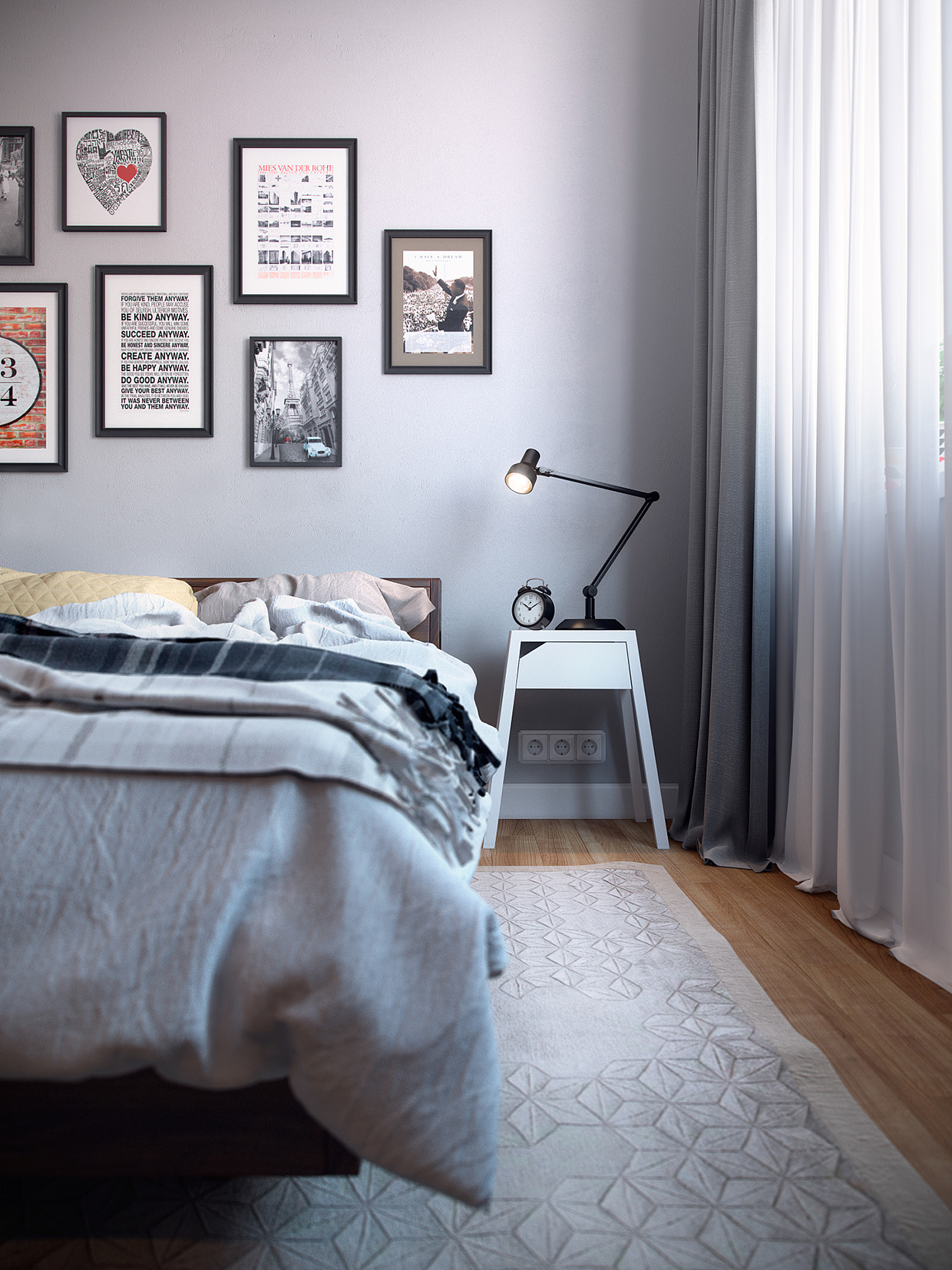 写实卧室（图ZNDE0OTQ0Mjg=） - 家装设计 - 站酷设计师Dawnsky原创素材 - 站酷ZCOOL