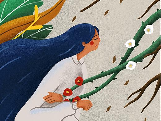 插画《母亲与死神》——荆棘