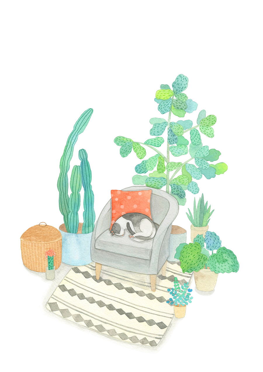 原创作品:慵懒猫咪