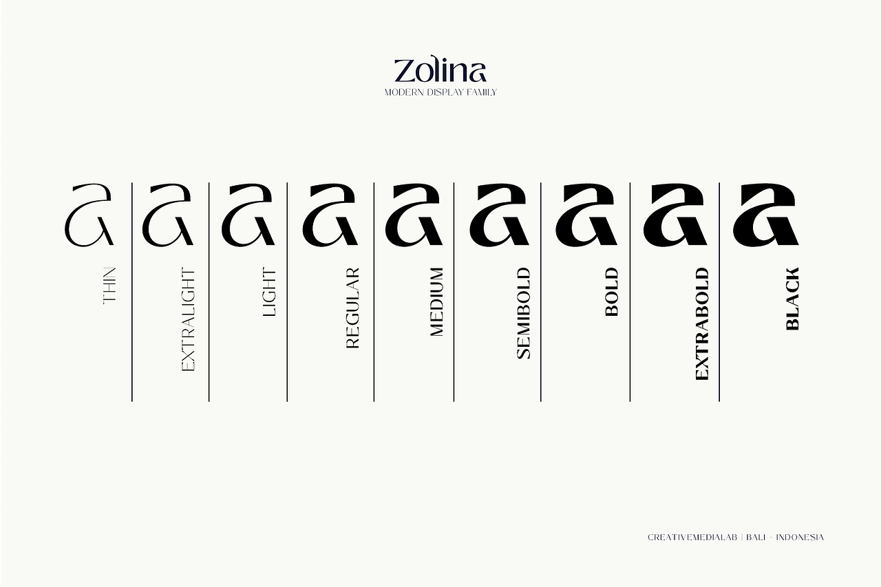 时尚高端现代英文字体设计-Zolina（图ZMjM0ODI3Mzc2） - 字体/字形 - 站酷设计师RoblesTegan原创素材 - 站酷ZCOOL