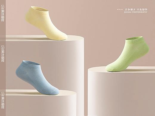 袜子摄影丨松山棉店 × 简木视觉男袜女袜产品创意拍摄 