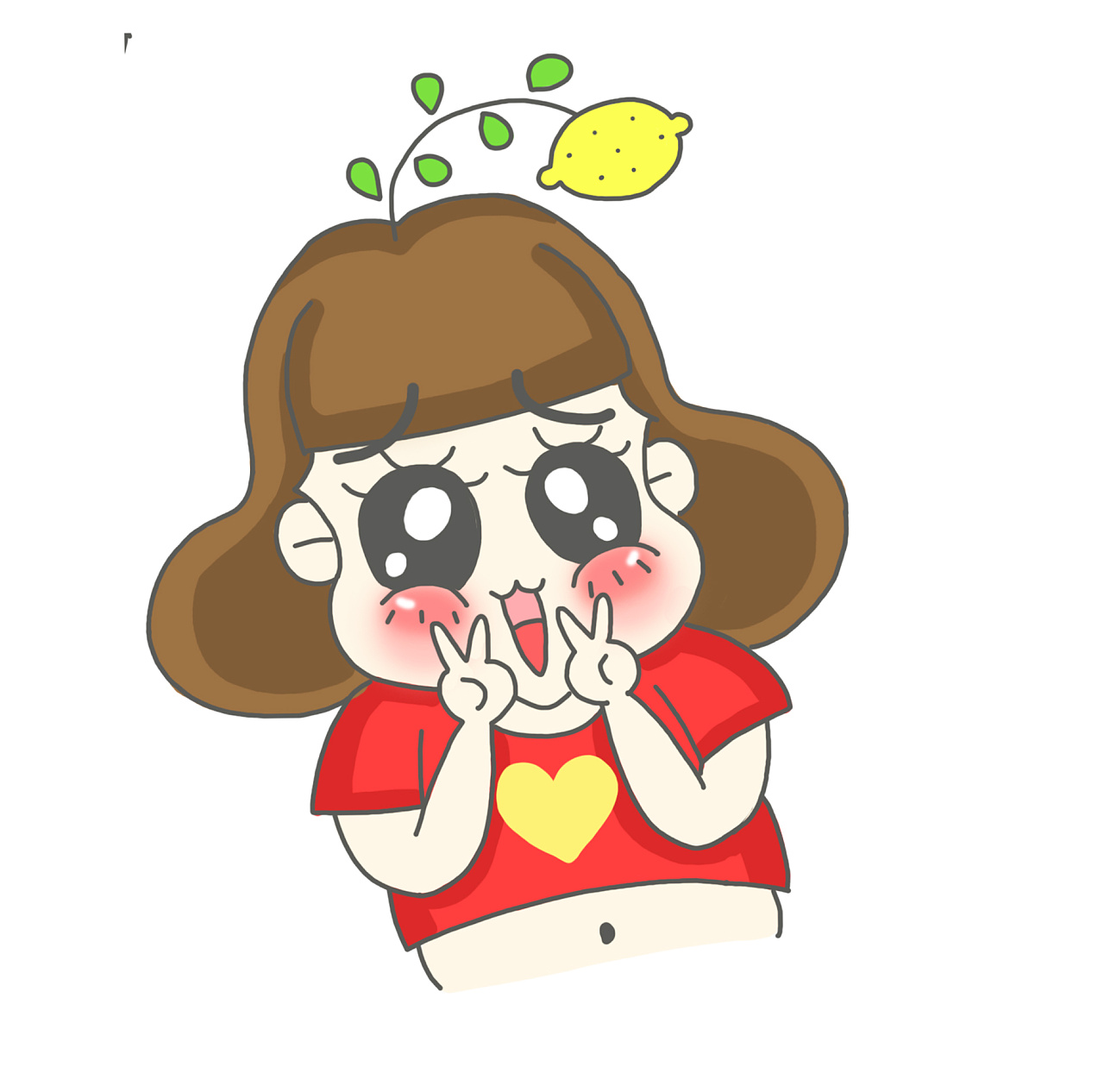 短发胖嘟嘟柠檬同学