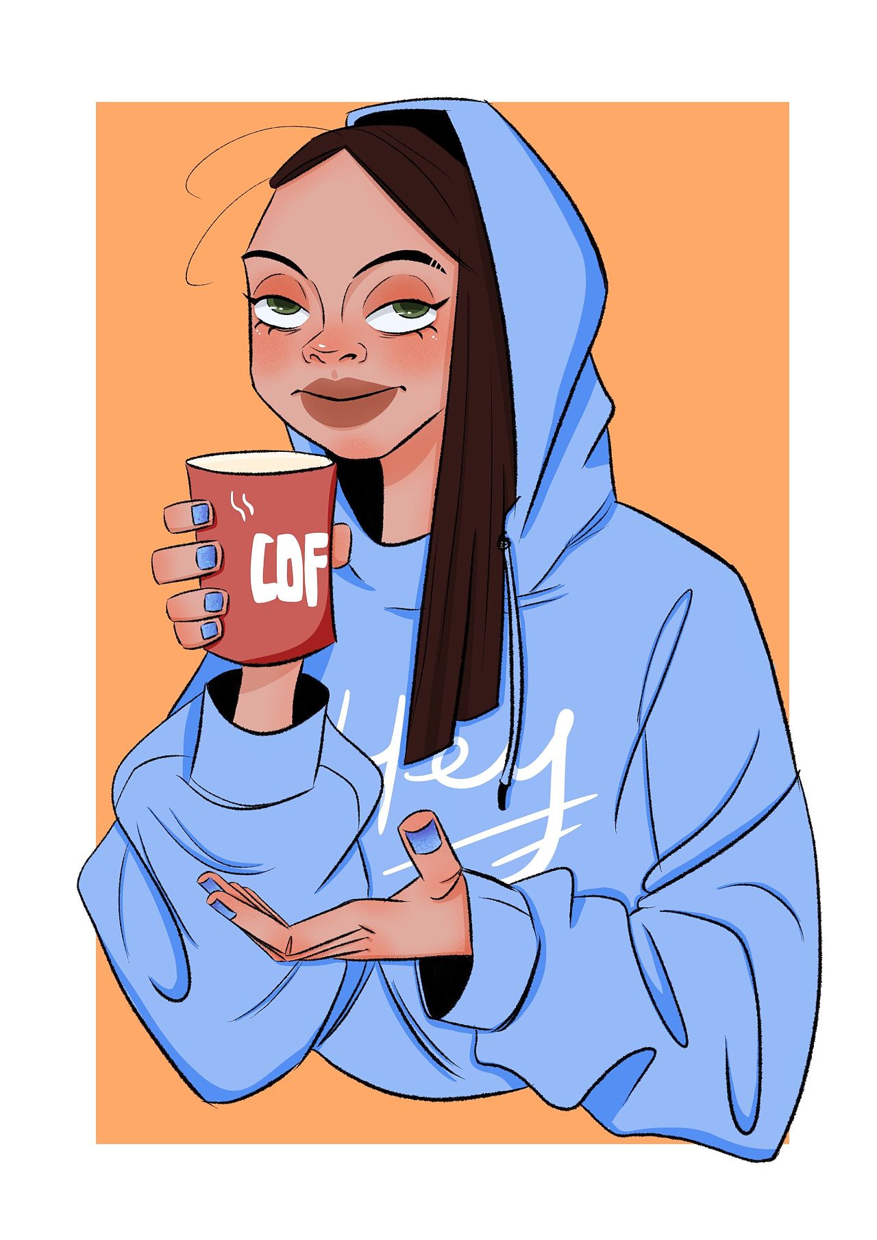 欧美卡通人物插画