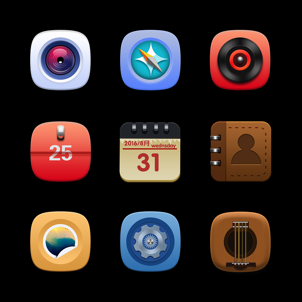 写实图标-临摹（图ZNjU0NjIxMDg=） - 图标 - 站酷设计师艾米儿原创素材 - 站酷ZCOOL