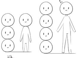 Q版插画结构线条