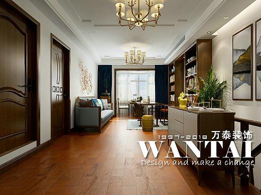 泰安装修泰安绿地公馆150㎡复式装修|新中式风格效果图