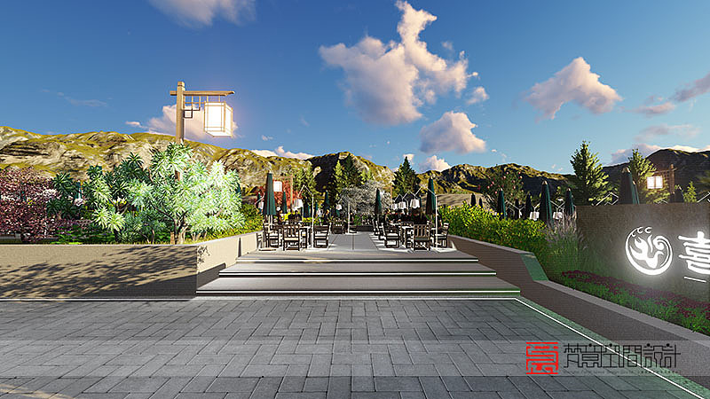 烧烤夜市啤酒花园设计-郑州登封喜烤坊啤酒花园（图ZMTYxMDk5NDI0） - 酒店餐饮设计 - 站酷设计师郑州餐饮设计公司原创素材 - 站酷ZCOOL