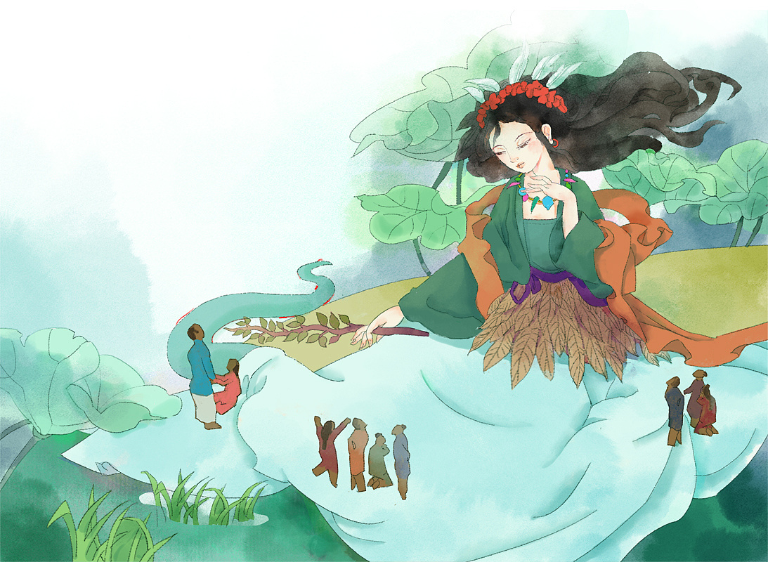 《神话故事》插画