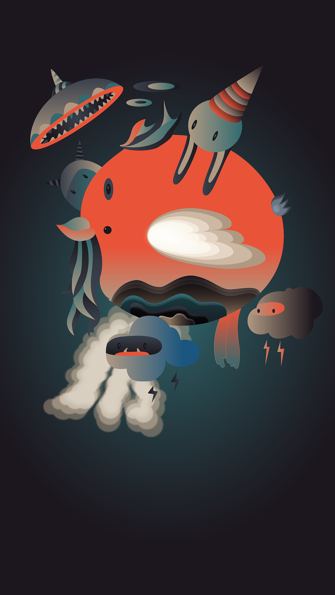 荒诞系列_mica数字艺术-站酷zcool