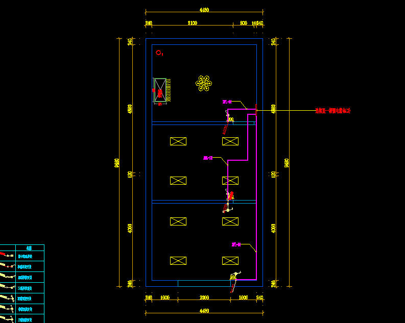 两层甜品店全套施工图水电系统图