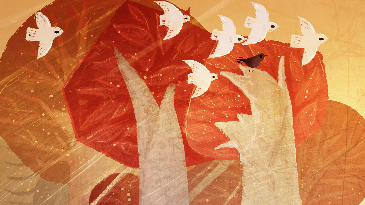 短片《沉浮》分镜设计稿 产于 山东工艺美术学院 厂房