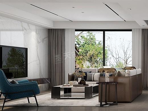 蔡家万科17英里装修案例,天古17英里双拼别墅设计方案