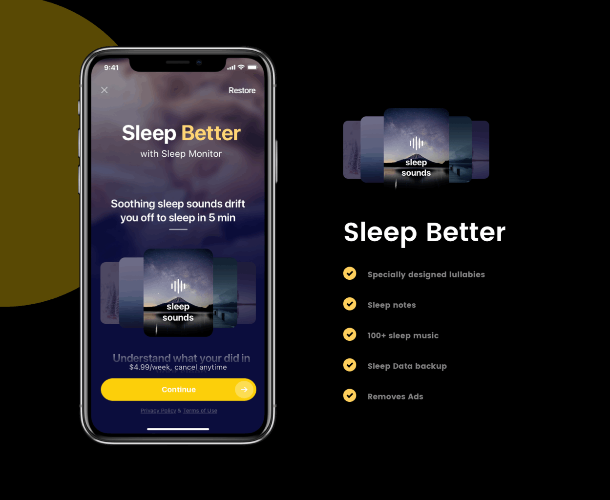 Subscription page design-Sleep Monitor