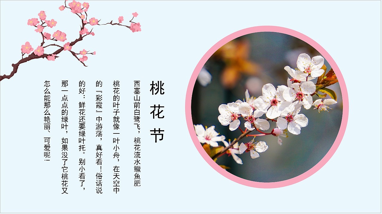 春风十里桃花开春天你好旅游画册宣传PPT模板（图ZMjkwNDA3ODk2） - PPT/Keynote - 站酷设计师PPT设计师01原创素材 - 站酷ZCOOL